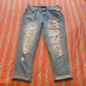 Light wash jeans